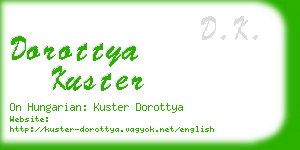 dorottya kuster business card